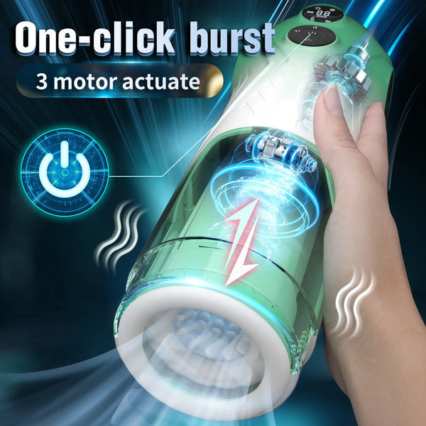 Sex Toyl® ELAMB-107 Starry Sky Cabin Cup Male Masturbator – Telescopic 360° Rotation