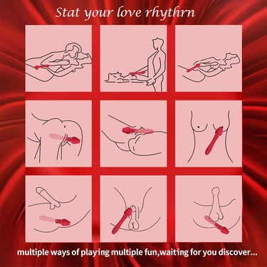 Koikiss Sex Toy®  Rose Suction Vibrating Wand Premium Silicone and ABS