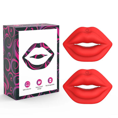 Sex Toy® Breast Massagers Pouting Mouth Nipple Clamp Closed | 6 Frequency Modes & Wireless Remote Control