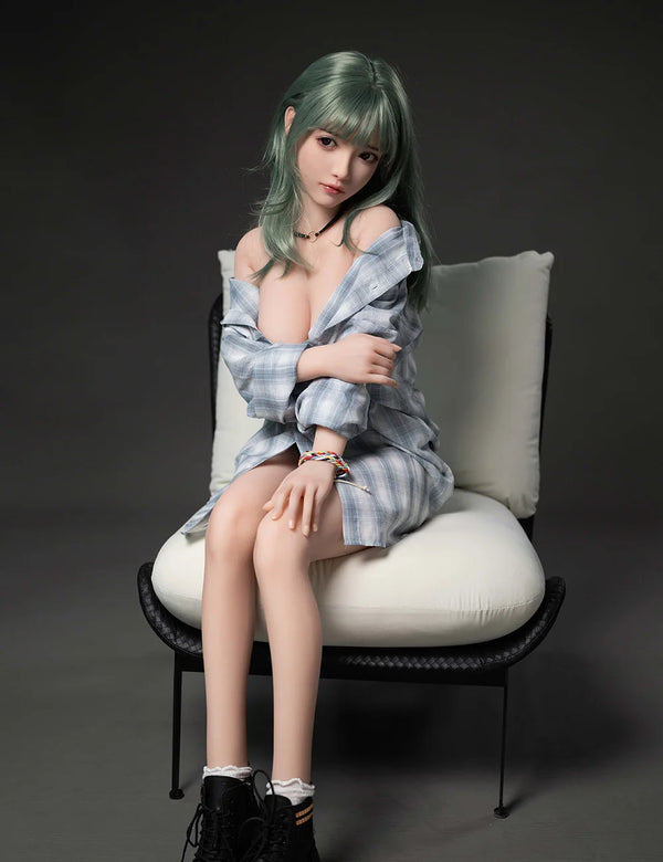 149cm/4ft11 D-cup Silicone Head Sex Doll – Bertha