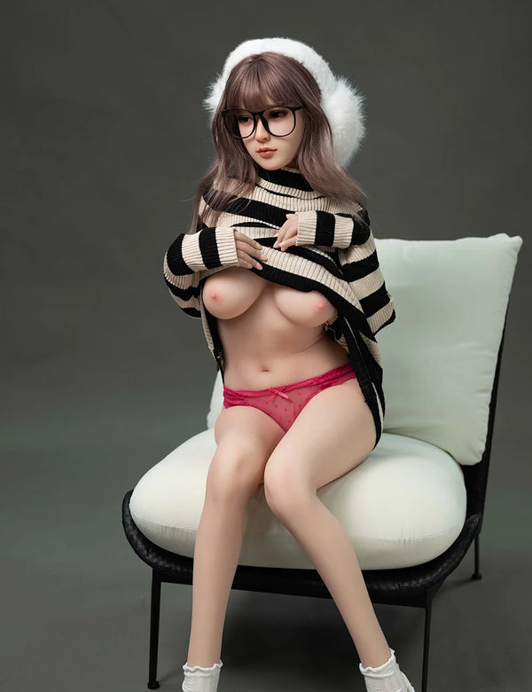 149cm/4ft11 D-cup Silicone Head Sex Doll – Erica