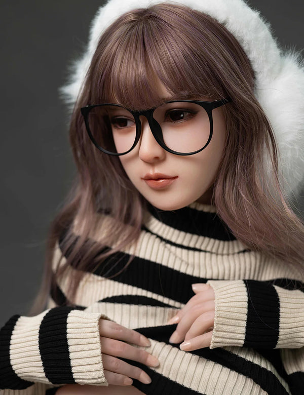 149cm/4ft11 D-cup Silicone Head Sex Doll – Erica