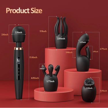 Koikiss Sex Toy®  LCD Large Wavy Set | 4 Adjustable Speed levels
