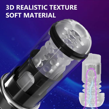 Koikiss Sex Toy®  Honeymoon Airplane Cup | 7 Vibration, 5 Suction & 5 Rotation Modes | USB-C Rechargeable