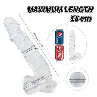 Sex Toy® Kennard-L SHD-D2003-L Premium TPE Dildo with Realistic Design