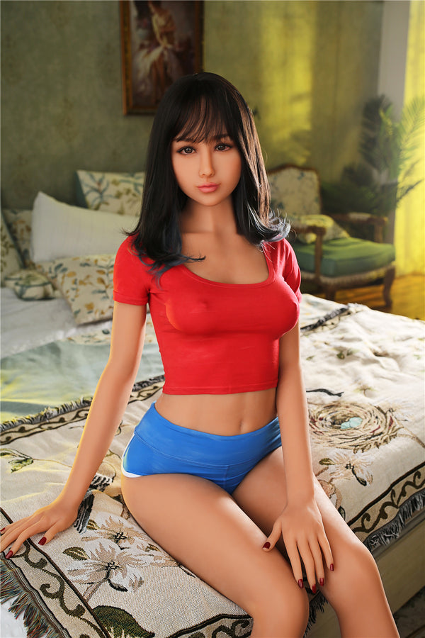 doll in red top and blue shorts