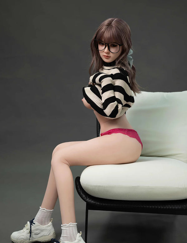 149cm/4ft11 D-cup Silicone Head Sex Doll – Erica