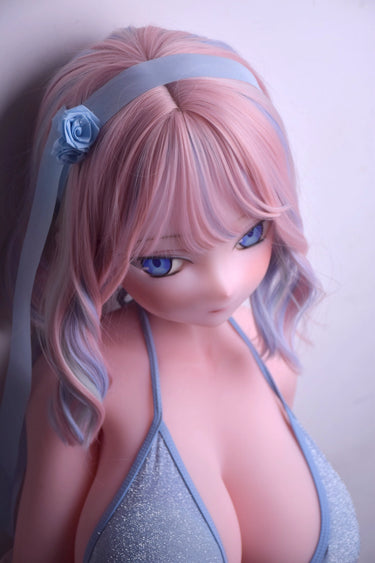 148cm (4ft10) L-Breasts Anime Silicone Sex Doll Natsuki Asuka, Head AHR012