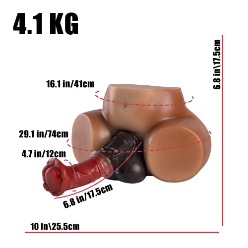 MRL Sex Doll® Bonnie: 4.1kg (9 lbs) Furry Futa Silicone Sex Doll Butt