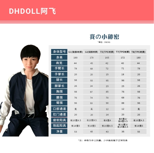 DHDOLL® DHDOLL Afei 180cm(5.91') Male Full Silicone(No.840)