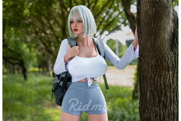 Rimdii Doll® EU Stock - RIDMII Unique Design Danica 5ft28/ 161cm #468 ROS Soft Silicone Head + TPE Body Most Realistic Blowjob Sex Doll