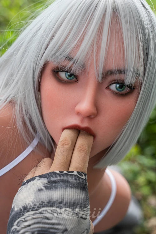Rimdii Doll® EU Stock - RIDMII Unique Design Danica 5ft28/ 161cm #468 ROS Soft Silicone Head + TPE Body Most Realistic Blowjob Sex Doll