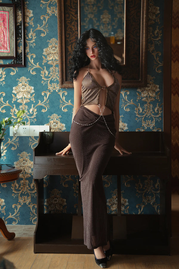 173cm (5ft8) D-Cup Silicone Sex Doll, Movable Jaw Head M12