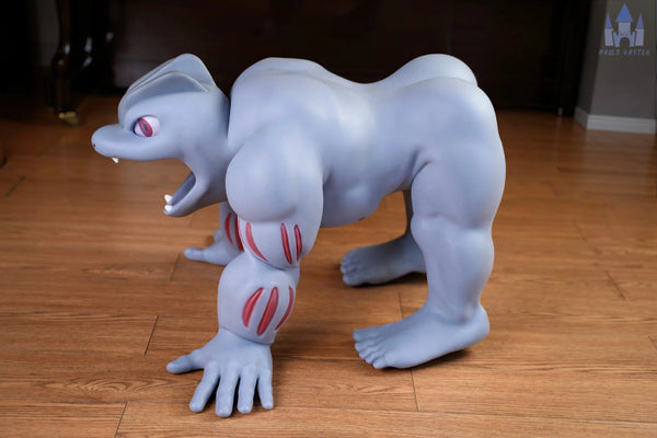 Doll Castle® 70cm (2ft4) Dark Furry Humanoid Titan Silicone Sex Doll