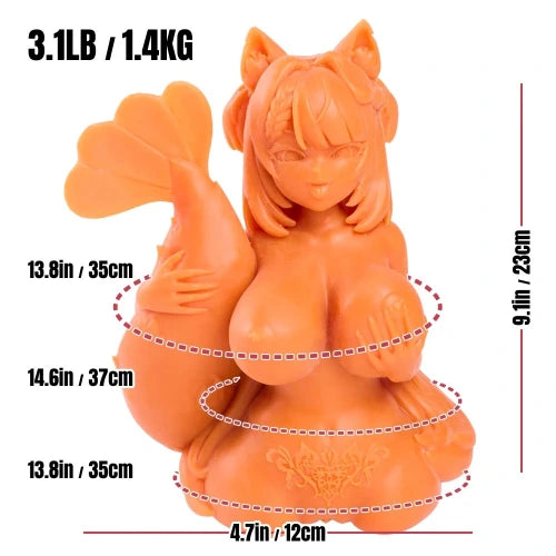 MRL Sex Doll® Ebiko: 1.4kg (3.1 lbs) Silicone Furry Hentai Onahole Pocket Pussy