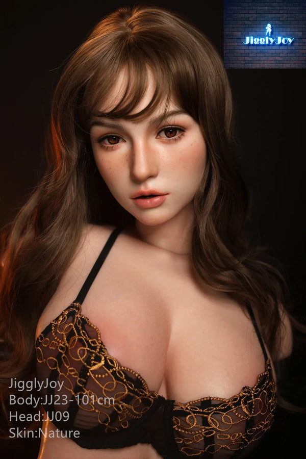 Jigglyjoy® 101cm (3ft 3in) F-Cup Platinum Silicone Sex Doll JJD026 by JigglyJoy