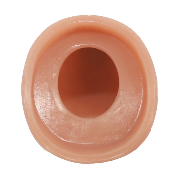 Sex Toyl® LM-T802L Brown Silicone Penis Enlarger Sleeve – Manual Wearable Extender