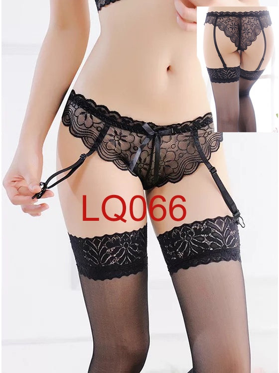 Noir Seduction Garter Set