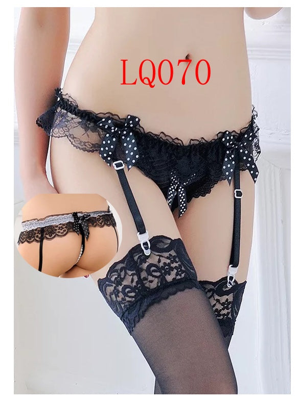 Noir Seduction Garter Set