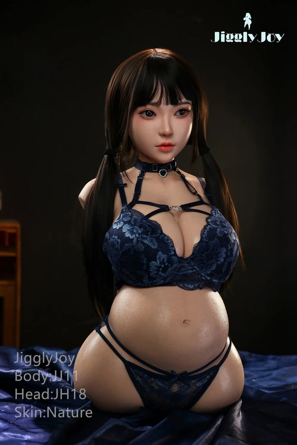 Jigglyjoy® 76cm (2ft 5in) D-Cup Platinum Silicone Sex Doll JJD038