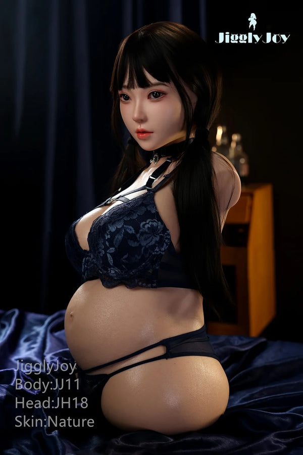 Jigglyjoy® 76cm (2ft 5in) D-Cup Platinum Silicone Sex Doll JJD038