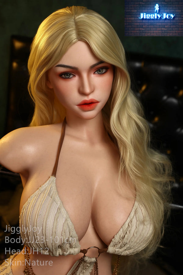 Jigglyjoy® 101cm (3ft 3in) F-Cup Platinum Silicone Sex Doll JJD019 by JigglyJoy