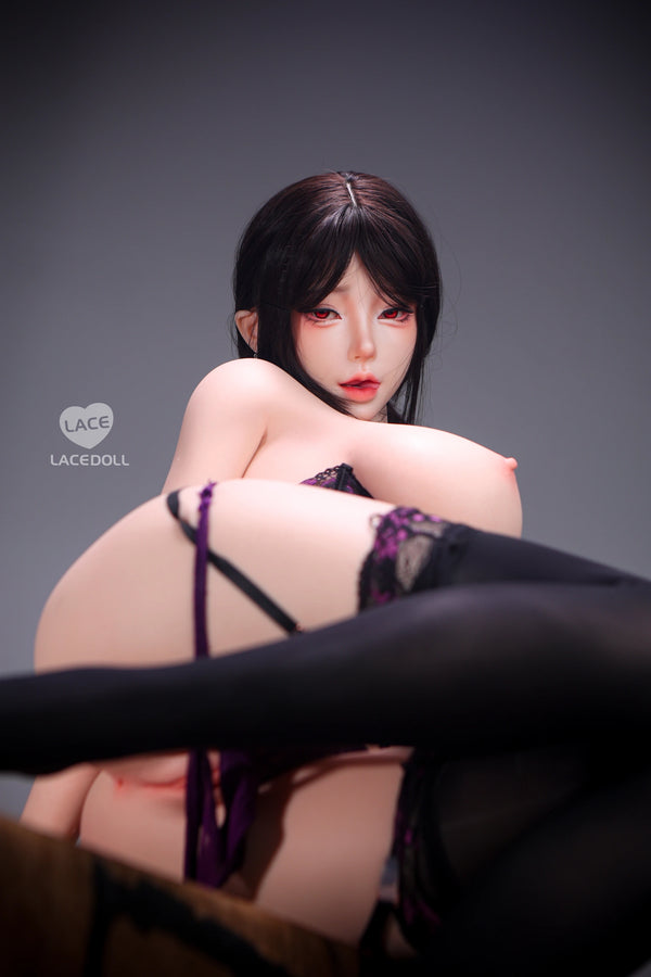 LaceDoll® LACE DOLL 163cm H-cup 玄叶(Xuanye) Head Sex Doll Body Material Customizable Black Lace Sheer Outfit