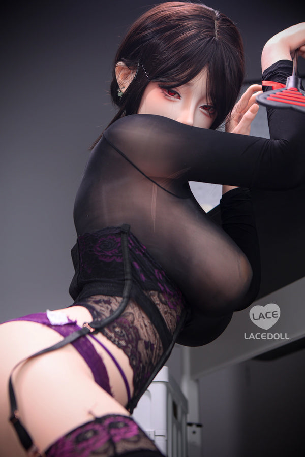 LaceDoll® LACE DOLL 163cm H-cup 玄叶(Xuanye) Head Sex Doll Body Material Customizable Black Lace Sheer Outfit