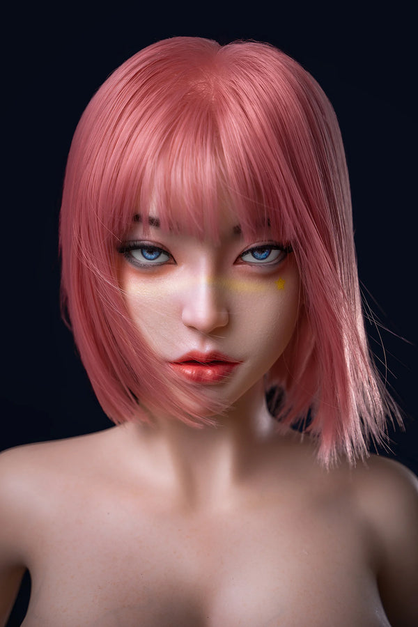 SY Doll® Premium Soft Silicone Doll Head #M5 – Realistic Open Mouth Design Head Only