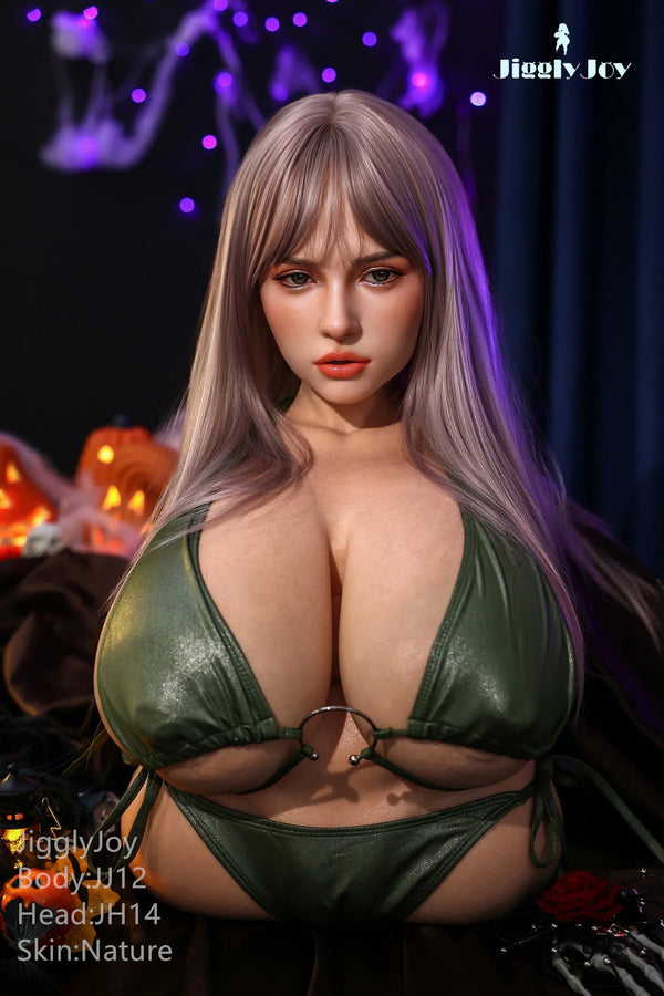 Jigglyjoy® 71cm (2ft 4in) R-Cup Platinum Silicone Sex Doll JJD021 by JigglyJoy