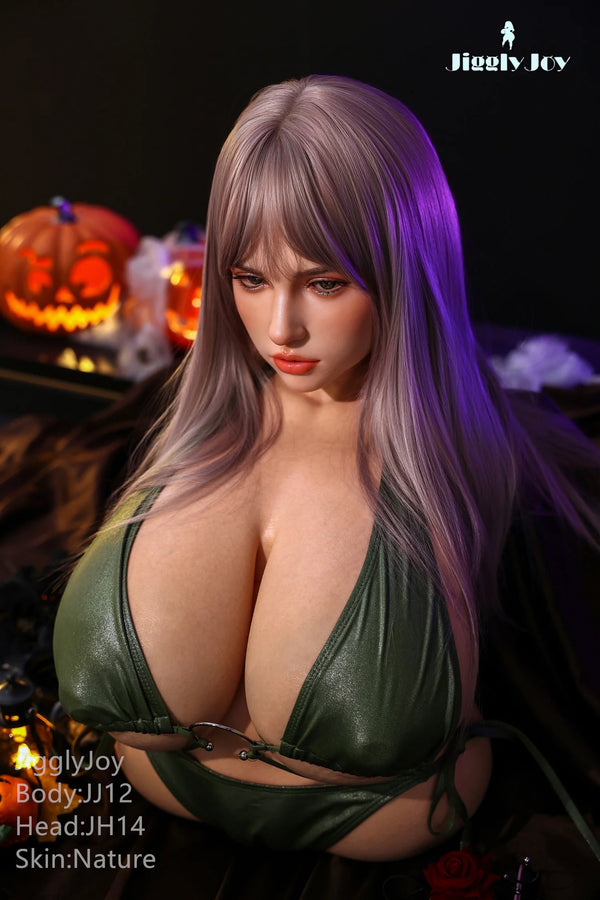 Jigglyjoy® 71cm (2ft 4in) R-Cup Platinum Silicone Sex Doll JJD021 by JigglyJoy