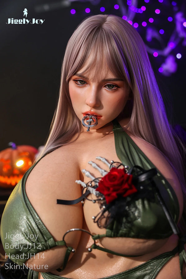Jigglyjoy® 71cm (2ft 4in) R-Cup Platinum Silicone Sex Doll JJD021 by JigglyJoy