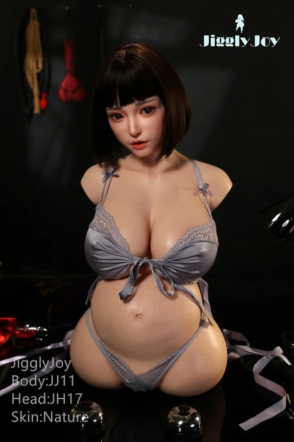 Jigglyjoy® 76cm (2ft 5in) D-Cup Platinum Silicone Sex Doll JJD037