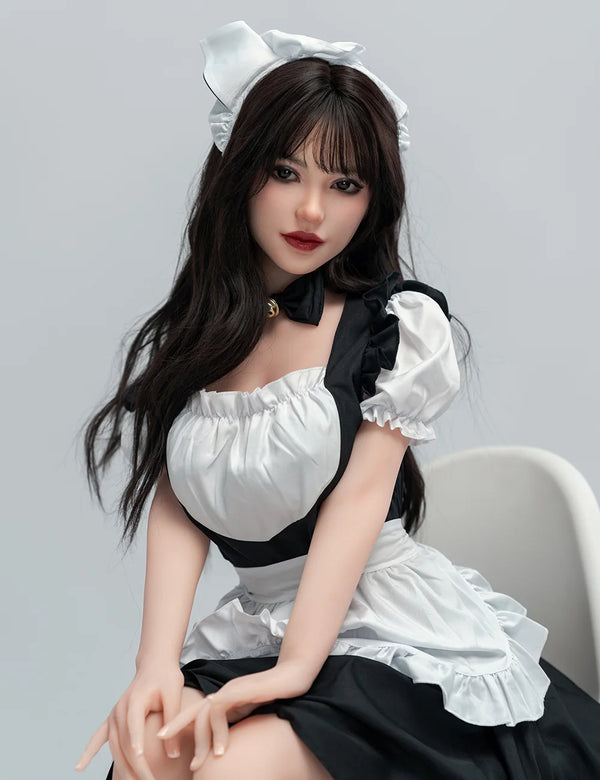 149cm/4ft11 D-cup Silicone Head Sex Doll – Nina