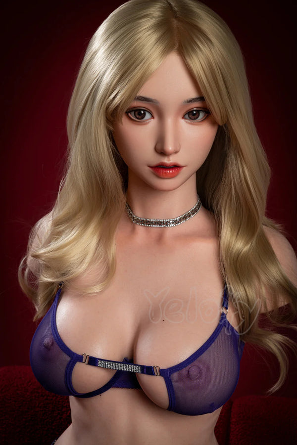 Yeloly Doll® Olivia: 62LB Realistic Gel Breast Silicone Sex Doll Torso DS-10 with Y49 ROS Head Deepthroat