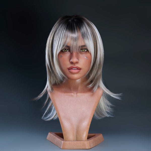 Real Lady AI Doll Head