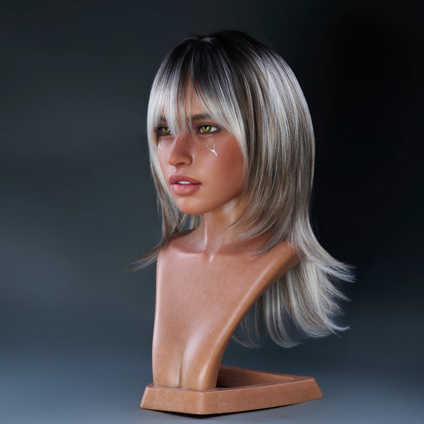 Real Lady AI Doll Head