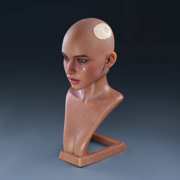 Real Lady AI Doll Head