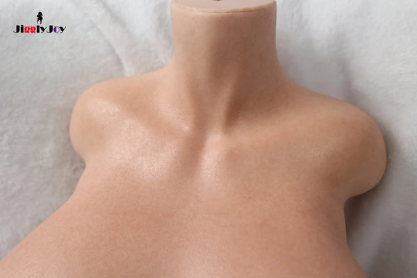 Jigglyjoy® 71cm (2ft 4in) R-Cup Platinum Silicone Sex Doll by JigglyJoy