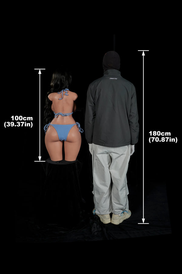 Climax Doll® 80cm (2ft7) E-Cup Ultra Lightweight Silicone Sex Torso 883# with Head Jenna, CLM ULW Series