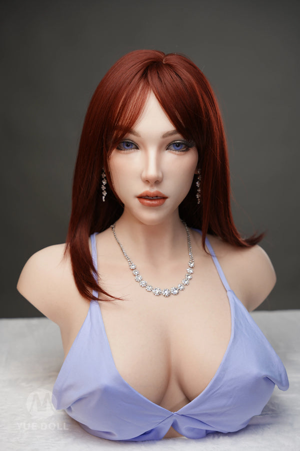 YUE DOLL® Bailey 51cm(20") E-CUP Curved Deep Throat Seamless Neck Full Silicone Torso For Blxxjob Only ( NO.4320)