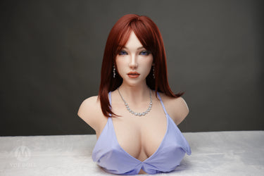 YUE DOLL® Bailey 51cm(20") E-CUP Curved Deep Throat Seamless Neck Full Silicone Torso For Blxxjob Only ( NO.4320)