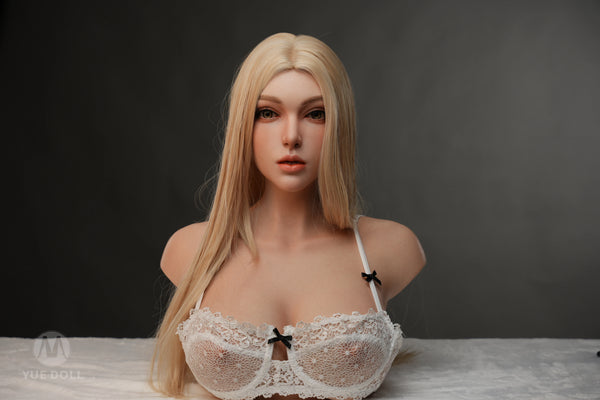 YUE DOLL® Cindy 51cm(20") E-CUP Curved Deep Throat Seamless Neck Full Silicone Torso For Blxxjob Only ( NO.4319)