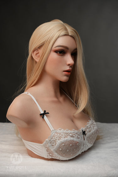 YUE DOLL® Cindy 51cm(20") E-CUP Curved Deep Throat Seamless Neck Full Silicone Torso For Blxxjob Only ( NO.4319)