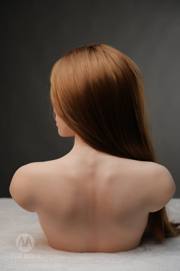 YUE DOLL® Selen 51cm(20") E-CUP Curved Deep Throat Seamless Neck Full Silicone Torso For Blxxjob Only ( NO.4318)