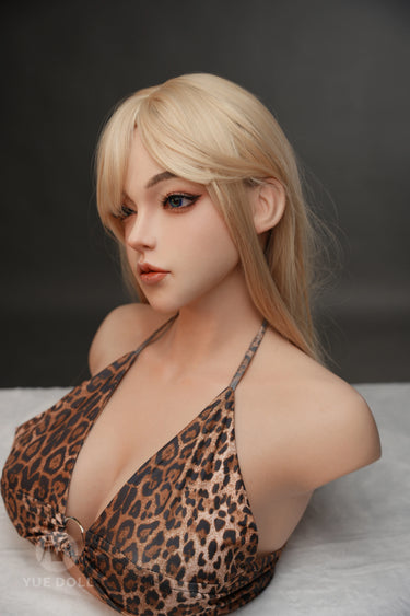YUE DOLL® Penny 51cm(20") E-CUP Curved Deep Throat Seamless Neck Full Silicone Torso For Blxxjob Only ( NO.4317)