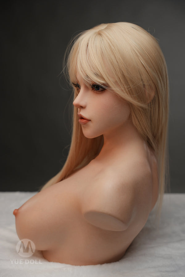 YUE DOLL® Penny 51cm(20") E-CUP Curved Deep Throat Seamless Neck Full Silicone Torso For Blxxjob Only ( NO.4317)
