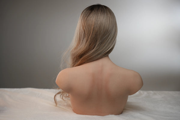 YUE DOLL® Erika 51cm(20") E-CUP Curved Deep Throat Seamless Neck Full Silicone Torso For Blxxjob Only ( NO.4314)