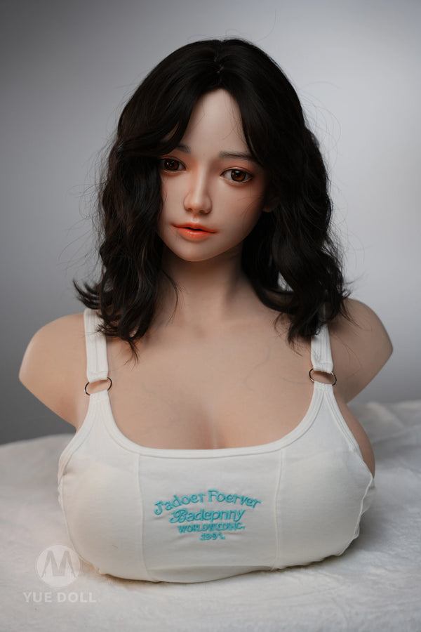 YUE DOLL® Misty 51cm(20") E-CUP Curved Deep Throat Seamless Neck Full Silicone Torso For Blxxjob Only ( NO.4387)