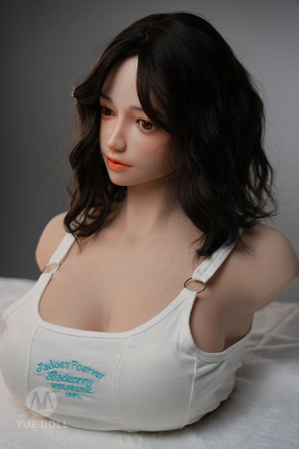 YUE DOLL® Misty 51cm(20") E-CUP Curved Deep Throat Seamless Neck Full Silicone Torso For Blxxjob Only ( NO.4387)